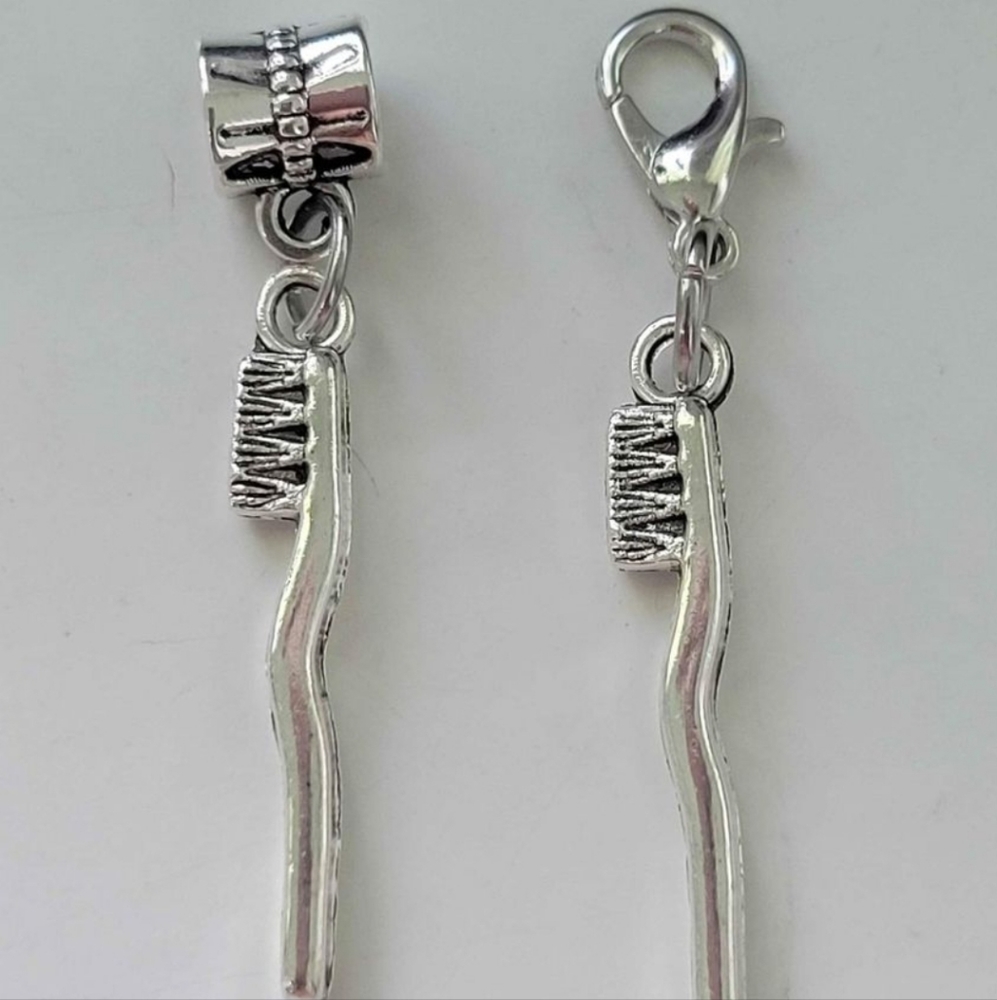 Clip On Toothbrush Charms clipon silver bracelet dreadlocks planner
